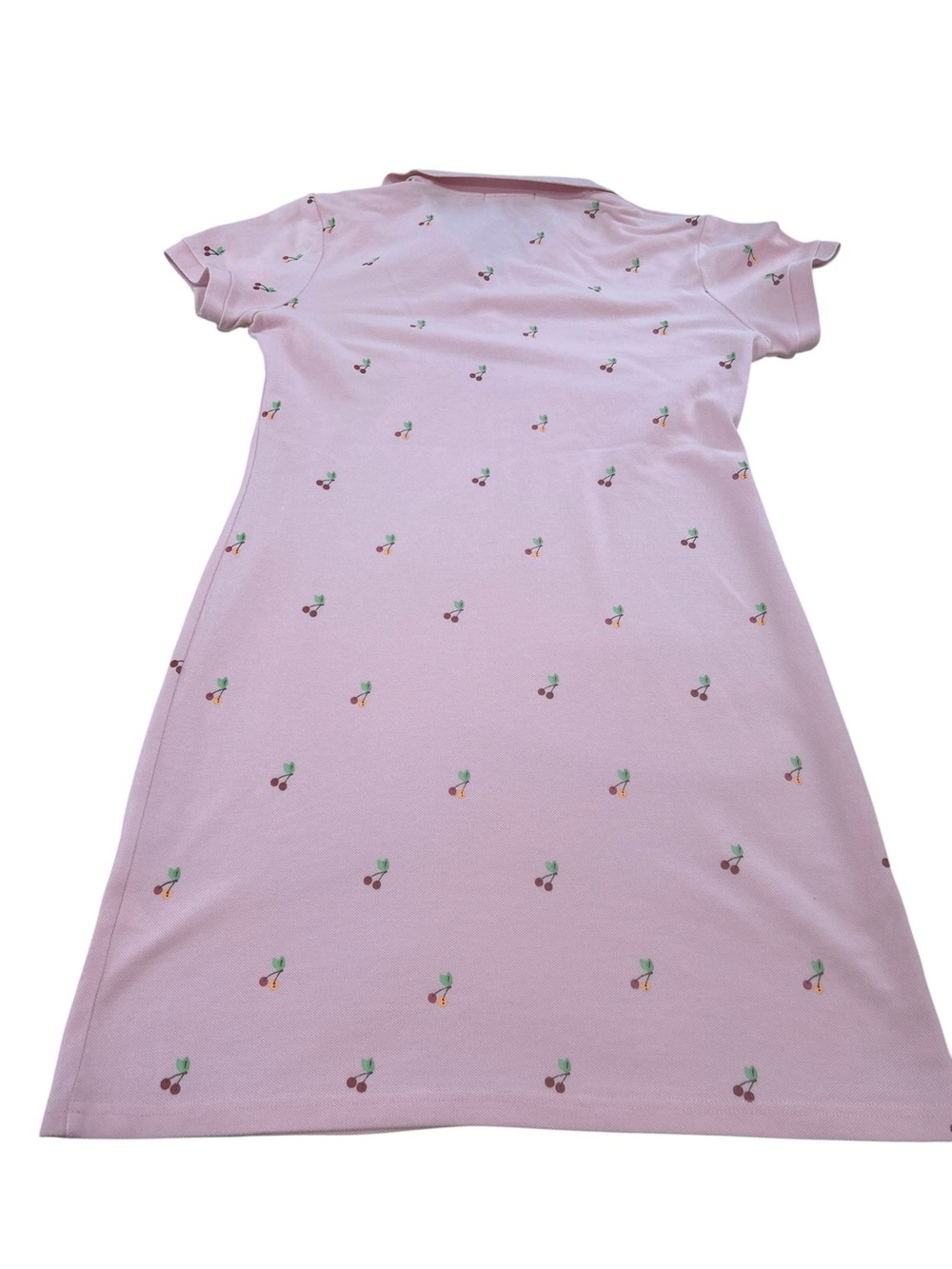 Collezione C2 Cherry Print Polo Dress Womens Small Pink Preppy tennis club retro - Picture 4 of 10